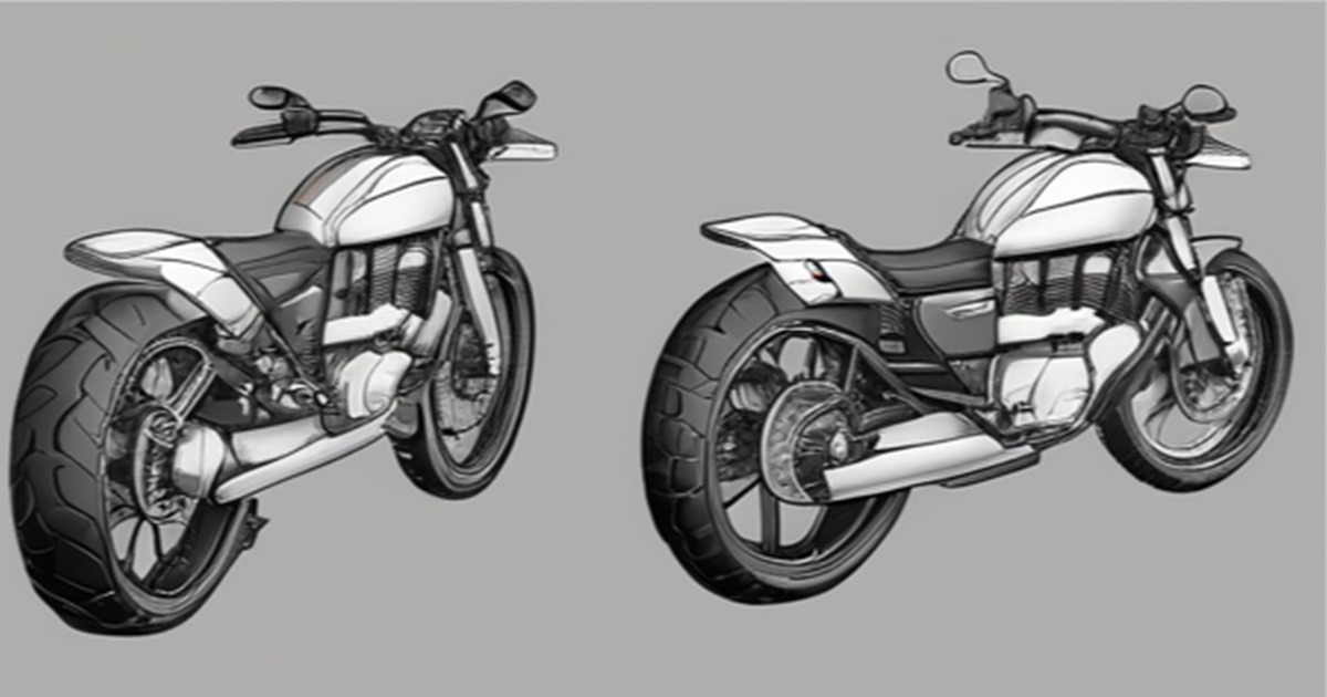 motos tout-terrain avec système de freinage visible